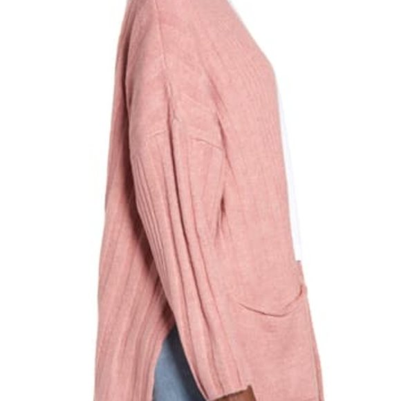 TopShop Long Pink Open Front Cardigan - Small 4-6 - Picture 9 of 12